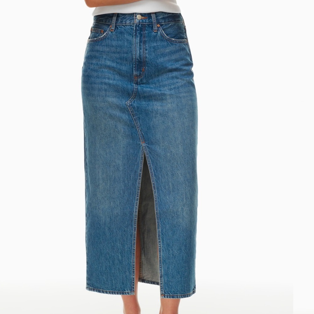 NWT The 90’s Vintage Denim Maxi Skirt - Denim Forum - Picture 3 of 9